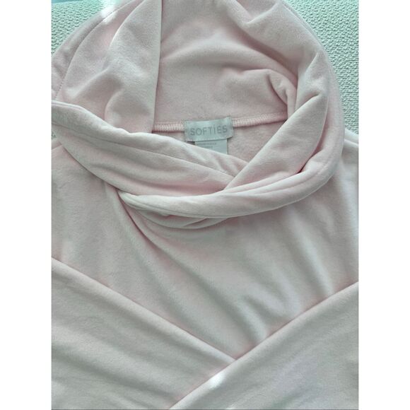 Like New Softies Velour Stretch Funnel Neck Lounge Dress | Paddi Murphy - Picture 4 of 6